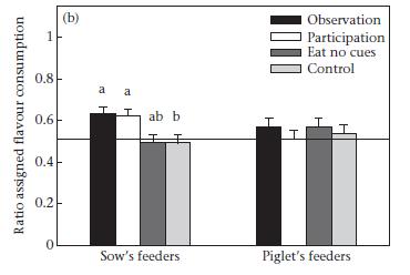 Behavioural modification of feed