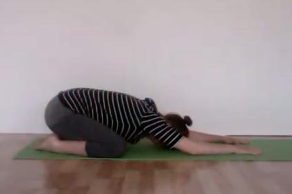 Gate circles & twist (stretches the inner leg, twists spine, opens upper back, strengthens shoulders, challenges core) From all fours, take one leg out to the side in line with your hip joint, sole
