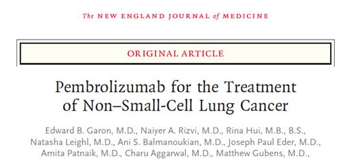 Pembrolizumab. KEYNOTE 001 Median follow up: 23.1m Analysis data cut-off: September 18, 2015. Patients with unknown PD-L1 TPS were excluded.