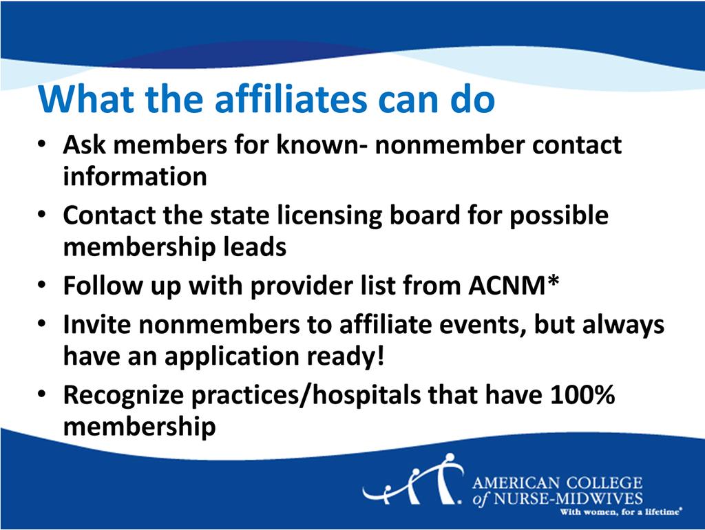 There are many things the affiliate can do,