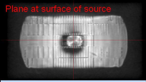 The measured near-field images can be used to review the performance of the light source directly, or can be