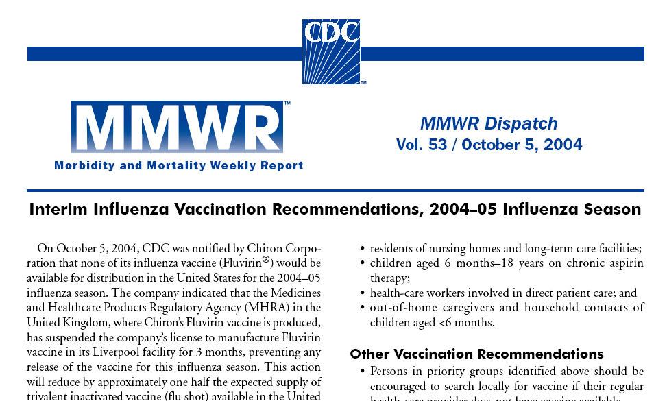 Lessons from 2004-2005 influenza vaccine shortage Lessons from 2004-2005 influenza vaccine shortage Vendors overcharging for flu vaccine Su