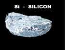 11. Silicon (Si) 12. Silicon Carbide (SiC) 13. Tellurium Silicon is found as silica (SiO2) and occurs as quartz, chaldcedony, agate, flint etc.