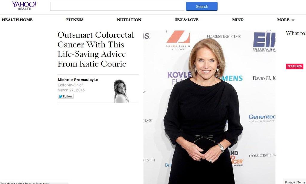 Katie Couric is the official