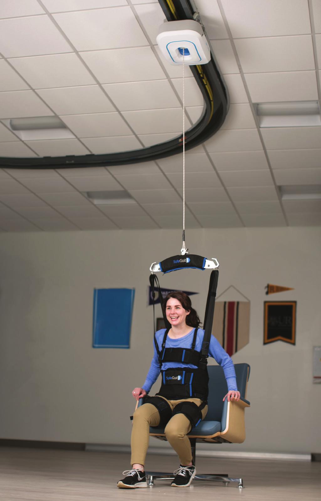Advance the Continuum of Care With SafeGait ACTIVE, you can confidently challenge patients with more repetitions and intensity as they practice ADLs.