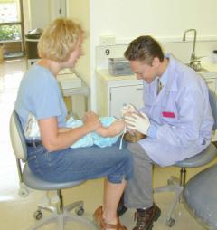 A Visit to the Dentist Babies should visit the dentist no later than their 1 st birthday At that visit, the dentist