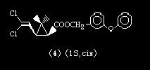 dimethylcyclopropanecarboxylate (3-phenoxyphenyl)methyl 3-(2,2-dichloroethenyl)-2,2- dimethylcyclopropanecarboxylate Two pairs of diastereomers (each
