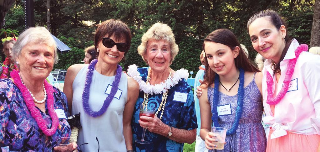 The Luau, graciously hosted by Lila Coleman, was generously underwritten by 26 local sponsors and raised more than $10,000