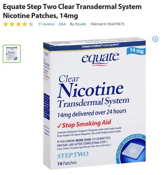 TRANSDERMAL NICOTINE PATCH 24 hour relief, several hours to peak >10 cigg/day (1/2 pack) 21mg/day x 6 weeks, 14mg/day x 2 weeks, 7mg/day x 2 weeks <10 cigg/day or <45kg 14mg/day Start on quit day!
