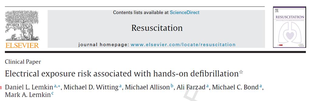Resuscitation 2014; epub ahead of print This is the first