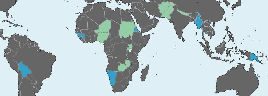 Annex I Figure 1: All Countries with Planned Measles Campaigns in 2015