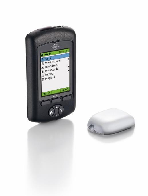Two part System: Personal Diabetes Manager (PDM) and Pod Communicate wirelessly to deliver basal and bolus insulin based on personalized settings PDM