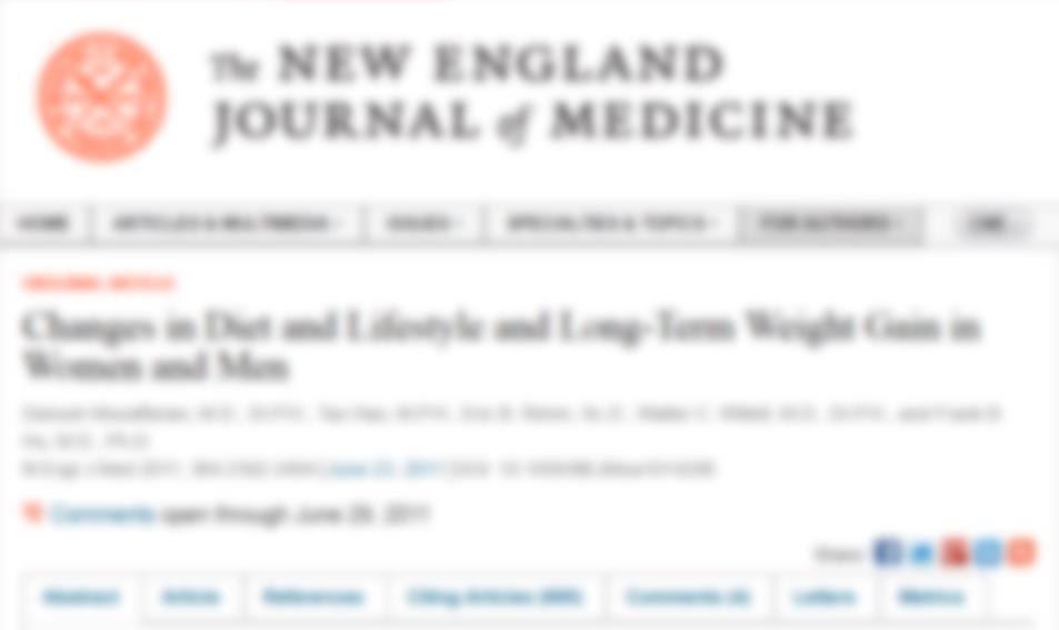 Evidence from observational studies: obesity and sugar intake Prospective investigations involving three separate cohorts (Nurse Healthy Study, Nurse