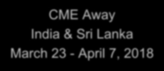 Update In Hypothyroidism CME Away India & Sri Lanka March 23 - April 7, 2018 Richard A.