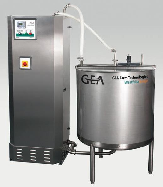flash and UV pasteurizers; for large farms Flash