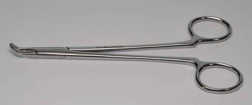 The other end of the instrument is set at right angles to penetrate between molars.