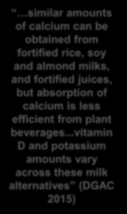 these foods similar amounts of calcium can be obtained from