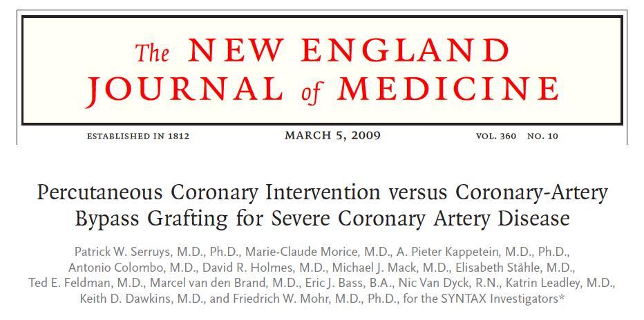 CORONARY: What Changed Guidelines and the need
