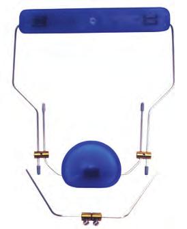 HEADGEAR MULTI-ADJUSTABLE FACEMASK FOR TREATMENT OF CLASS III CASES MULTI-ADJUSTABLE TO MEET ALL YOUR TREATMENT NEEDS! Features leather padding in forehead and chin rest.