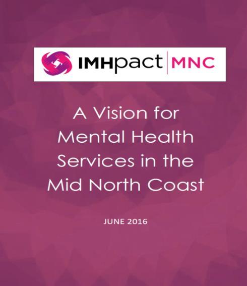 demonstrates a high level of engagement, and is testament to the good will and strong commitment of collaborative members to build a better and more integrated mental health sector on the Mid North