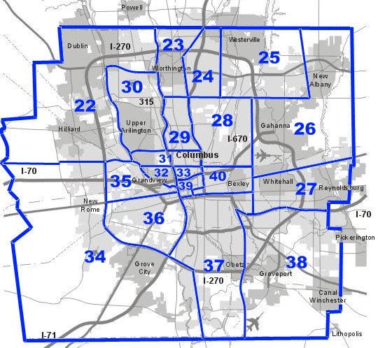 Where is My District? A general service area is subdivided into districts. A District is usually a small geographic part of the area composed of 6 to 20 groups. All Districts have a number.