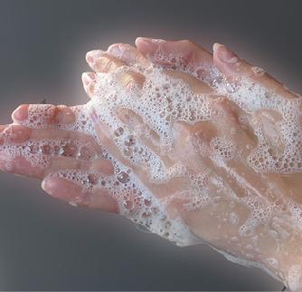 HAND HYGIENE (1) Wash hands thoroughly with antimicrobial soap and water before and after dressing accessing the
