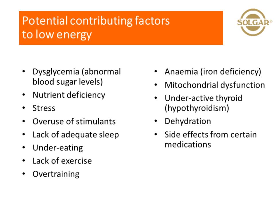 These factors should be taken into consideration when addressing fatigue