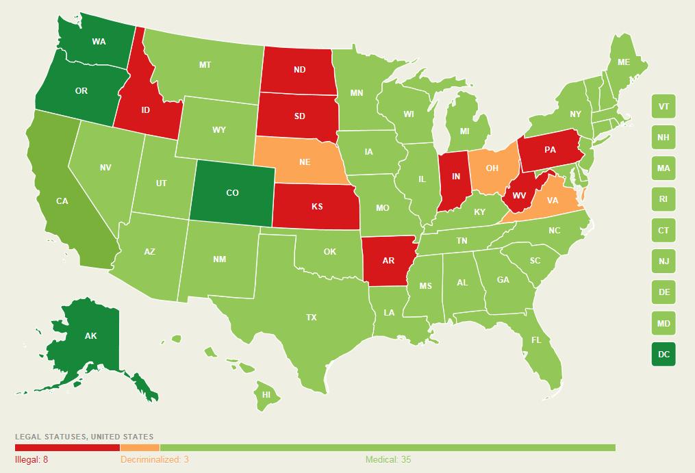 Marijuana Laws in the USA by State www.leafly.