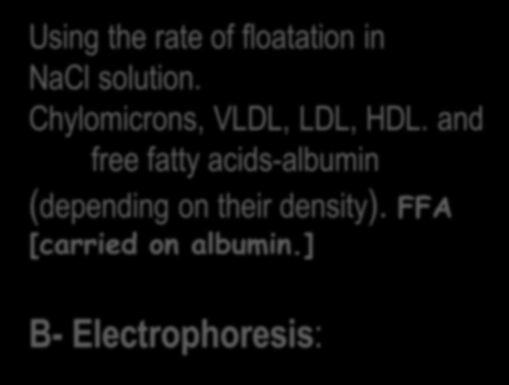 ] B- Electrophoresis: