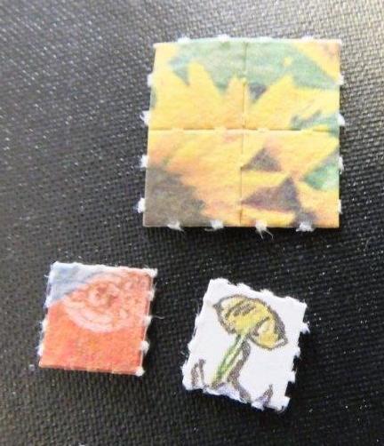 - 6 - Blotter art It is becoming more common for blotter art to contain NBOME or DOC rather than LSD. The picture shows three designs.