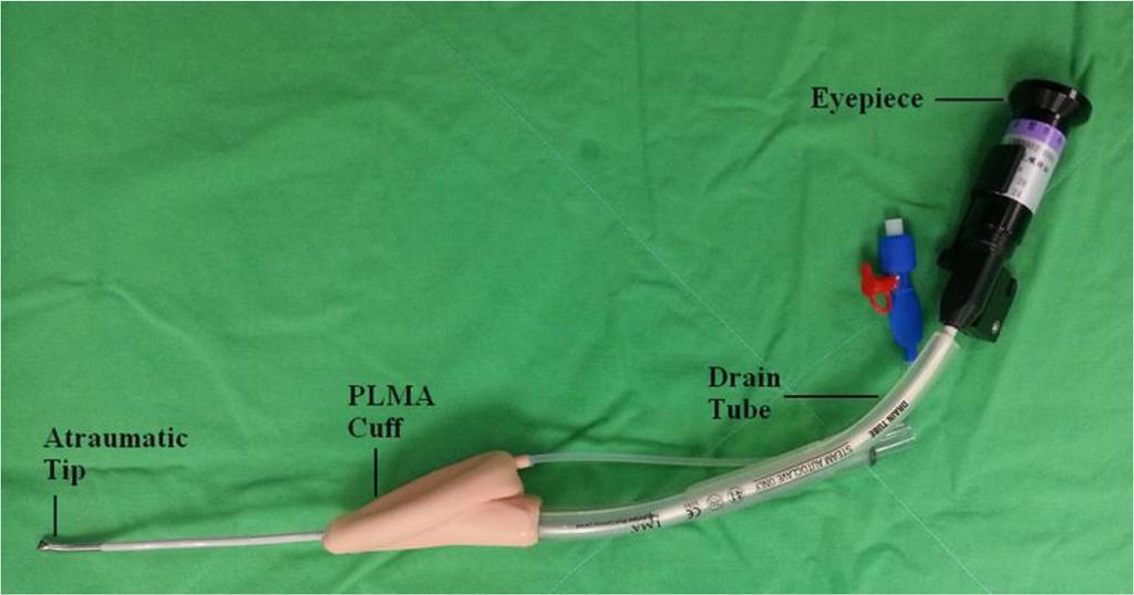 Chen et al. BMC Anesthesiology 2014, 14:105 Page 4 of 7 Figure 2 Settings of the Foley Airway Stylet Tool (FAST) in a ProSeal LMA.