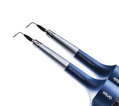 Two handpieces in one perfect for supragingival and subgingival applications.