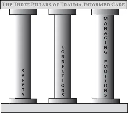 3 Pillars of Trauma Informed Care 1. Safety- creating a safe environment, consistency, honesty, reliability 2.