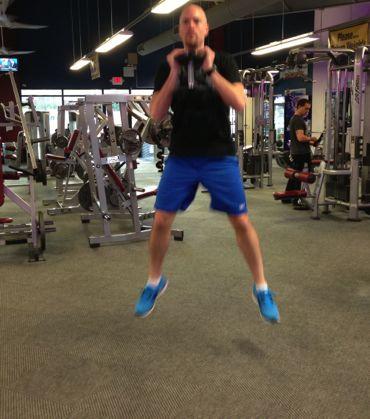 kettlebell at chest height.