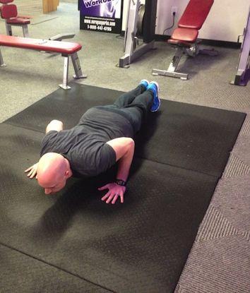 Workout A Explosive Pushups (AKA Plyo Pushups) Start in the top of a pushup