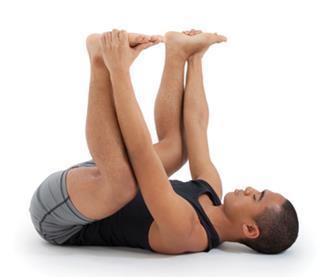 Hold this pose for a few breaths. 6. Exhale, and lower your hips back to the floor.
