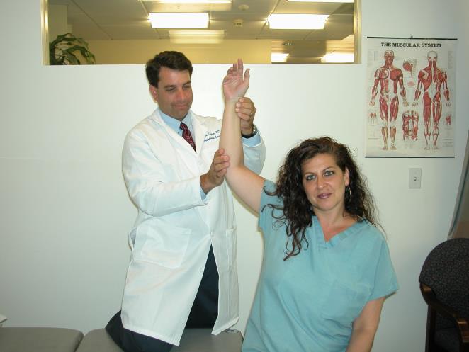 Wright s Hyperabduction Test With patient seated, the clinician hyperabducts and externally rotates the patient s arm while assessing the