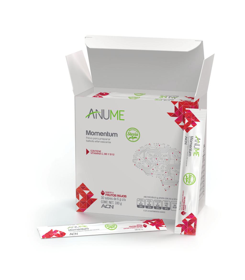 Derived from natural ingredients and packaged in convenient, grab-and-go single serve sachets, Momentum is enriched with vitamins B and C, L-theanine and natural caffeine to support concentration and