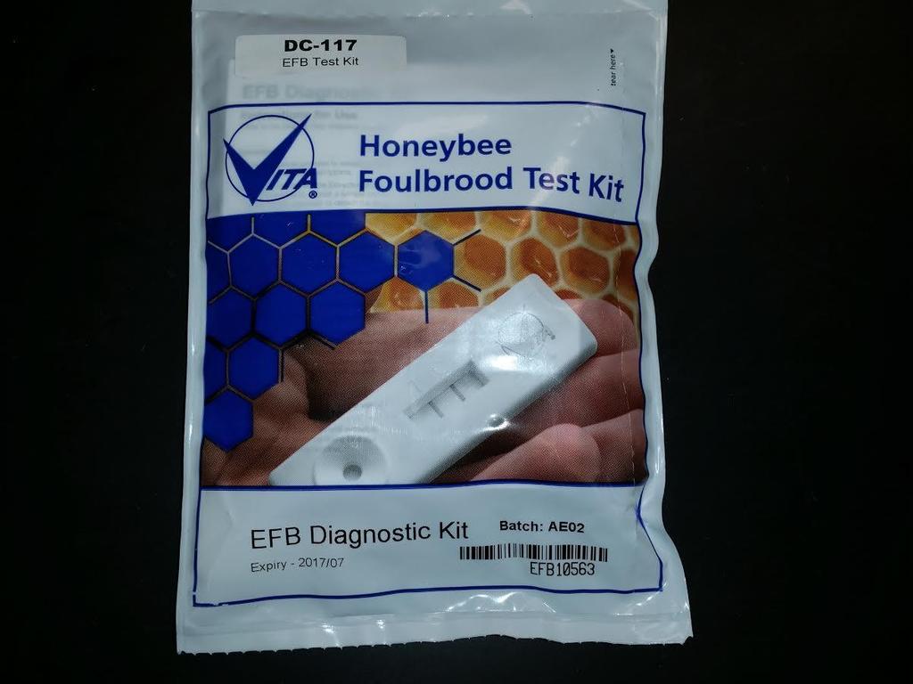 Diagnosing Foulbrood with Test Kit