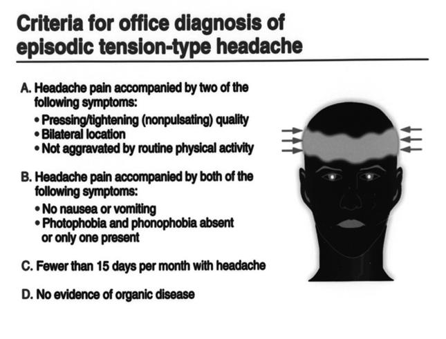 tension-type headache. Bendtsen L, Jensen R.