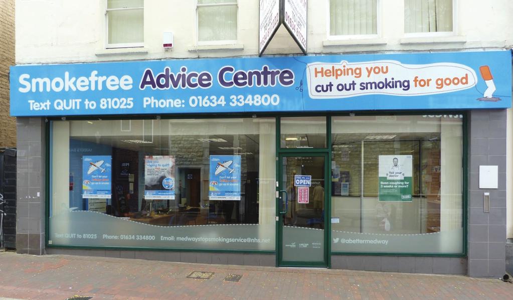 Medway Smoke-free Advice Centre Drop in for an informal chat about how we can help you stop smoking. One of our advisers is always available.