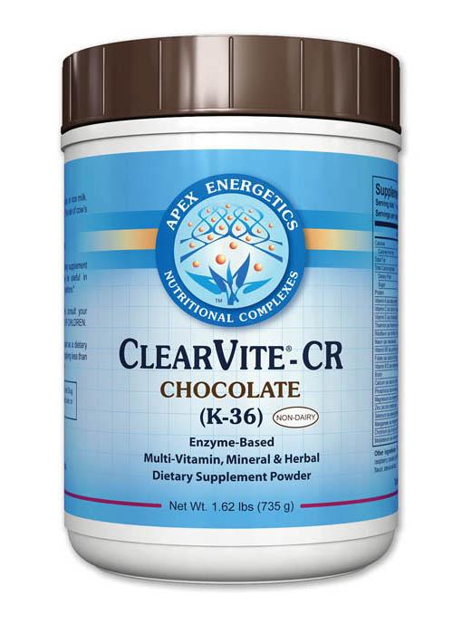 Apex Energetics ClearVite is a scientifically designed formula offering hypoallergenic nutrients, enzymatic cofactors, metabolic precursors & herbals to support normal liver detoxification reactions.