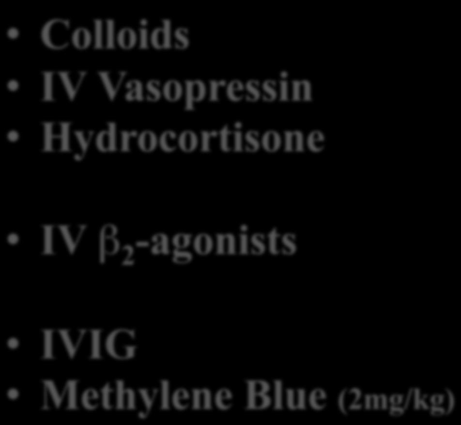 Clinical Case - 17 Colloids IV Vasopressin