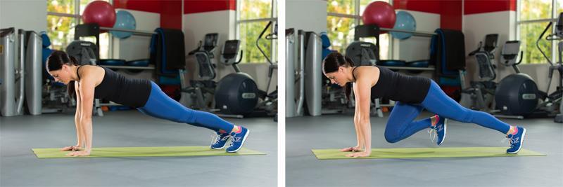 Assume an all-fours position, with hands shoulder-width apart and knees hip-distance apart.