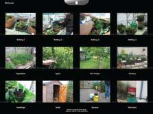 Viewing pictures The Pictures box contains photos from a school gardening project: Click on a