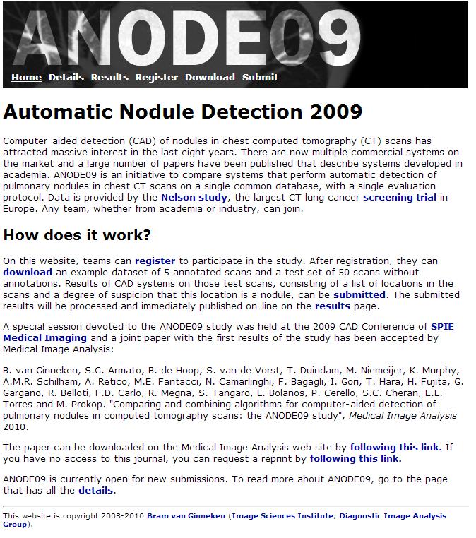 Sensitivity 2009: Finding nodules with computers 1 0.9 0.8 0.7 0.6 0.5 0.4 0.