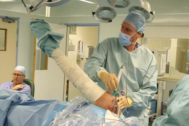 ++ Surgery The surgeon may also remove a small section of the acromion to provide yet more space for the tendons. Removing part of the acromion surgically is called Acromioplasty.