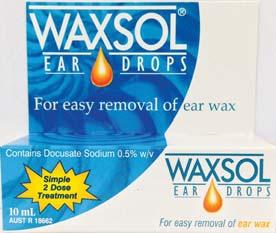 96^ 11 99 Waxsol Ear Drops 10mL* 999 Eye