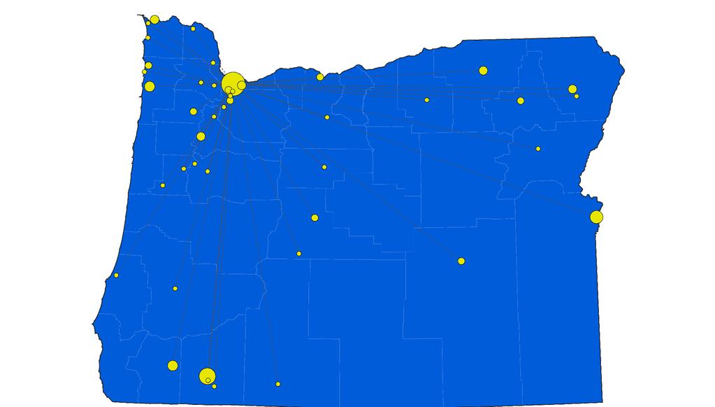 The Oregon ECHO Story Map depicts 80+ organizations