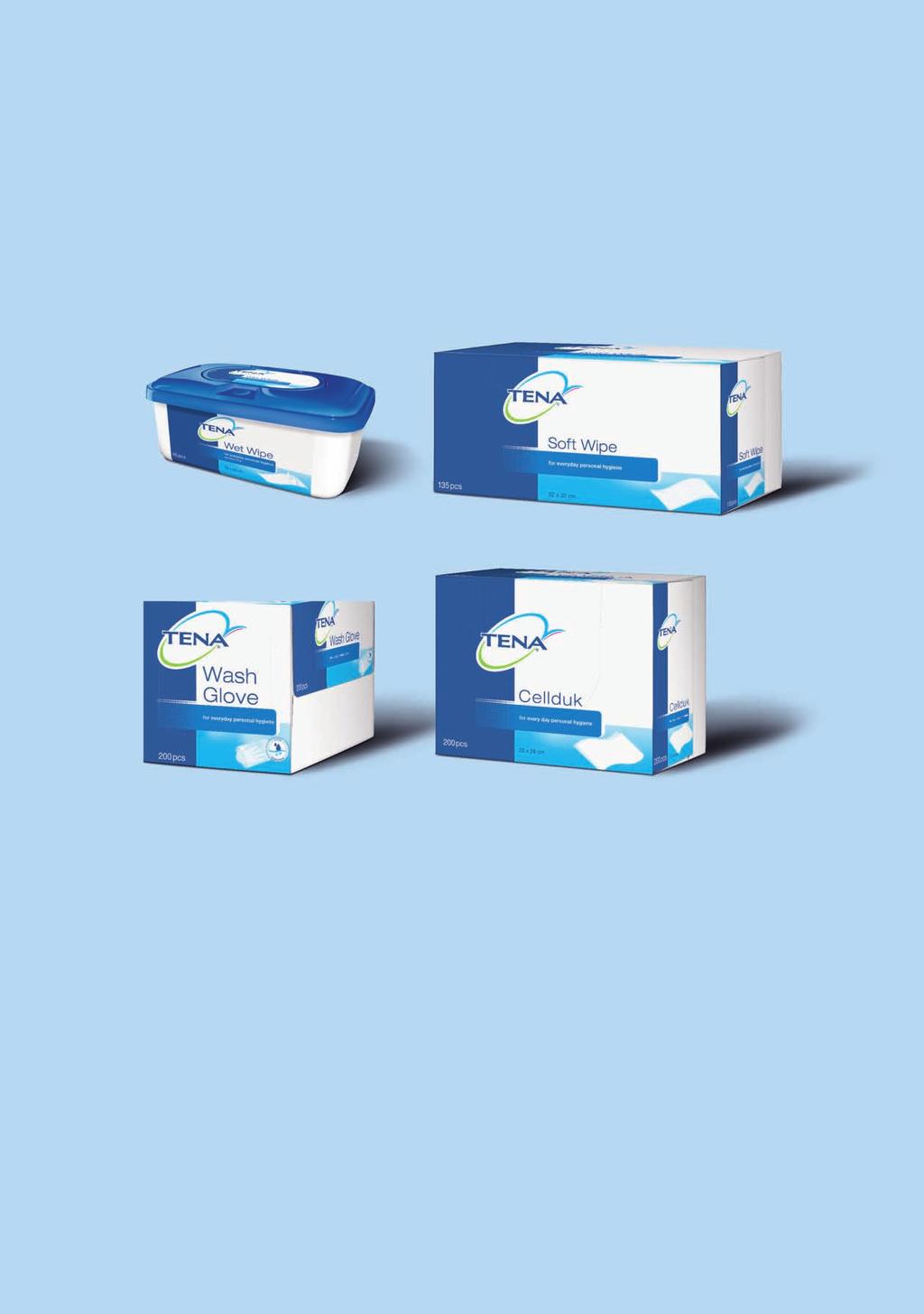 TENA Wet Wipe Pre-moistened soft wipes for easy and convenient personal cleansing and skin conditioning. Alcohol-free, non-stinging formulation, suitable for frequent use and incontinence care.